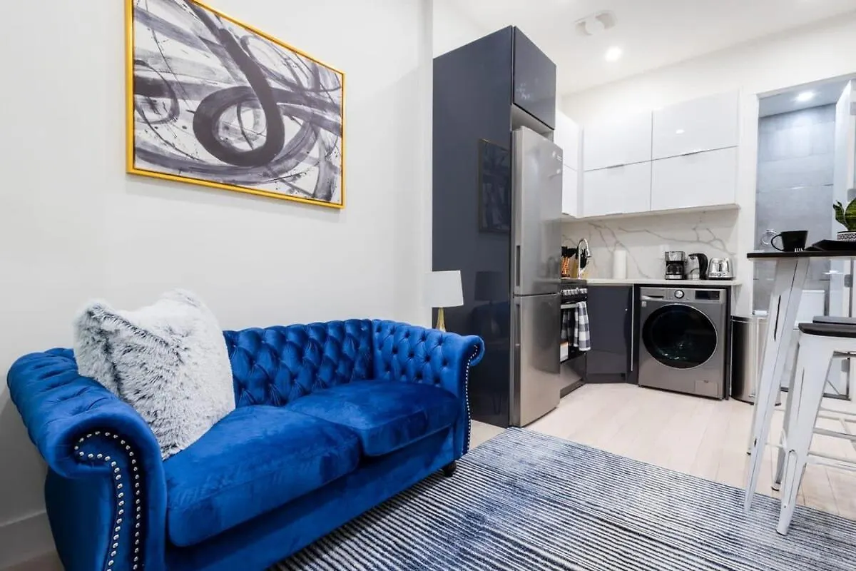 317-1An - New Modern 1Br W&D Walk To Central Park 纽约