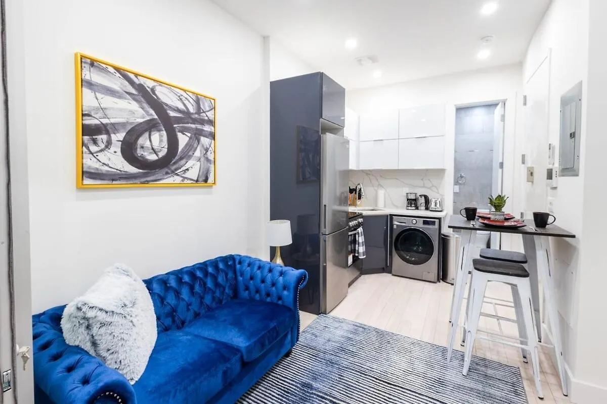 317-1An - New Modern 1Br W&D Walk To Central Park 纽约
